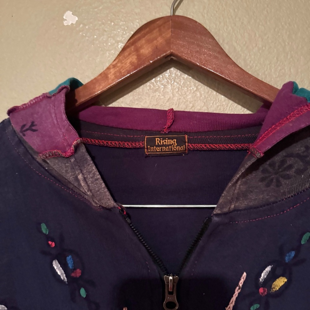 Rising International Rainbow Patchwork Hand Paint… - image 3